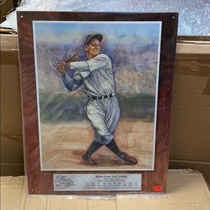 Henry Louis “Lou” Gehrig sign metal